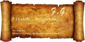 Fitzkó Grizelda névjegykártya